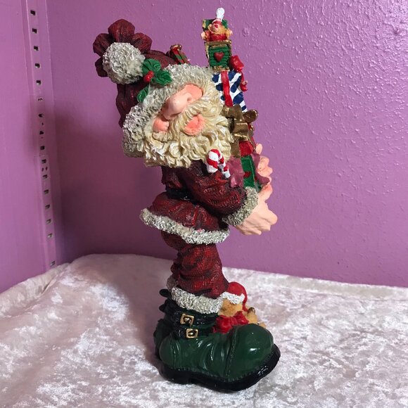 Vintage Santa Claus Christmas Resin Figure Statue Display Xmas Holiday CH Gifts - Picture 2 of 6